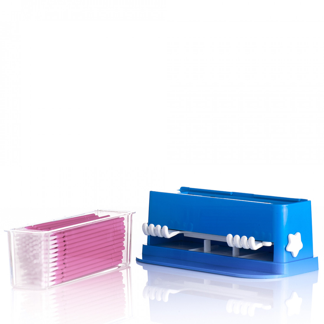 Micro Brush Wit h Dispenser- Set of 100 Pink