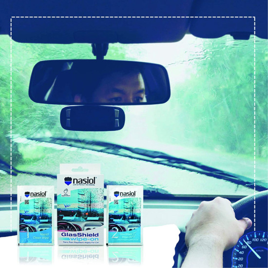 Nasiol Glasshield Wipe-on Nano Rain Repellent Wipes